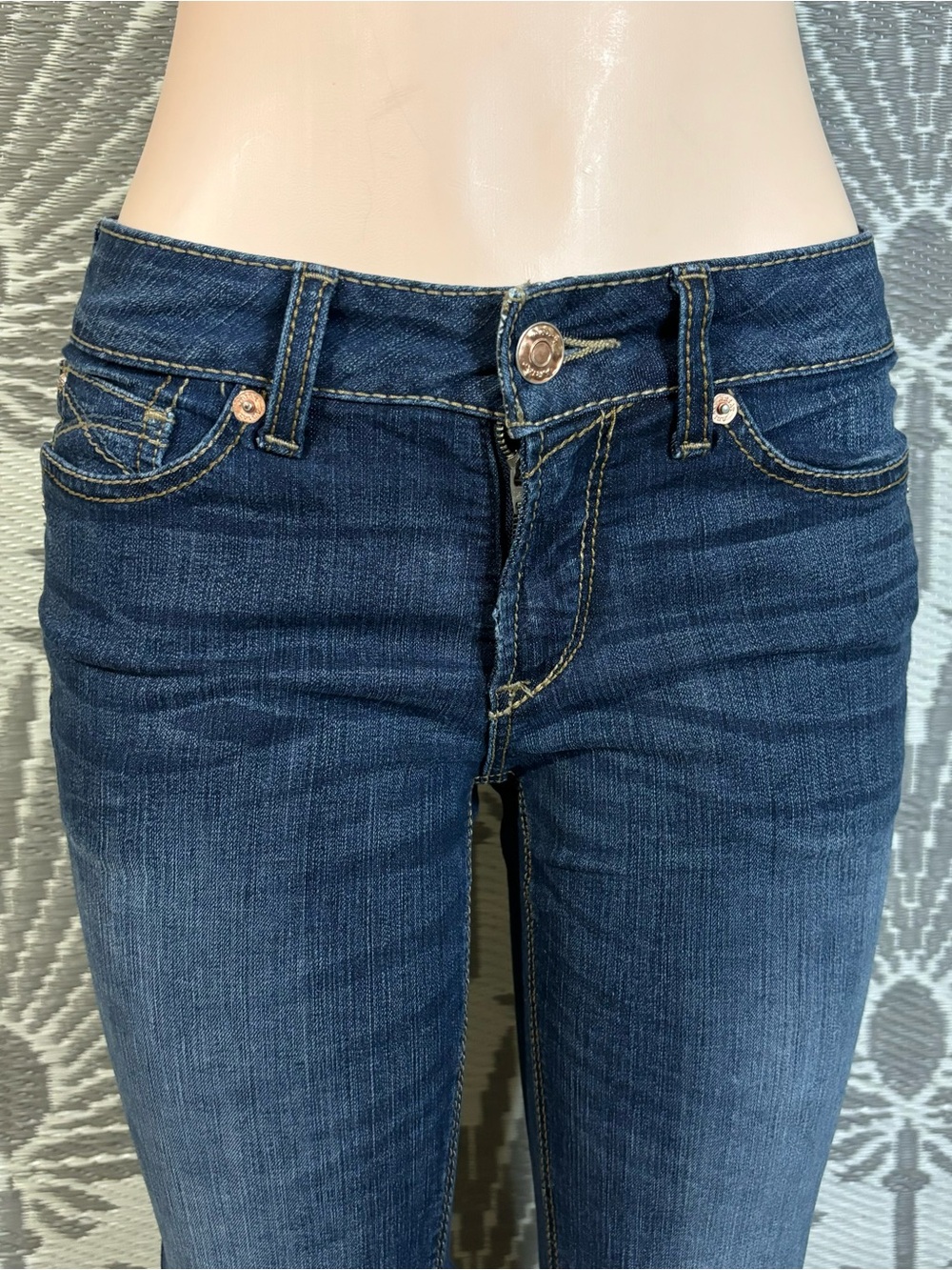 Ariat REAL Rosa Boot Jeans Dark Wash Stretch Western Denim 27S - Picture 4 of 16